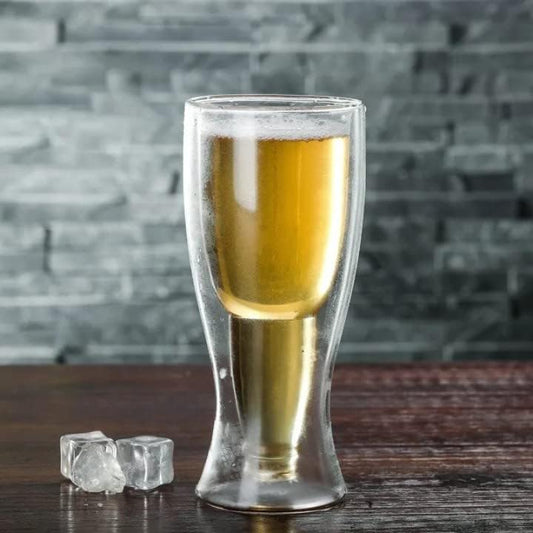 UPSIDE DOWN BEER GLASS - SET OF 2