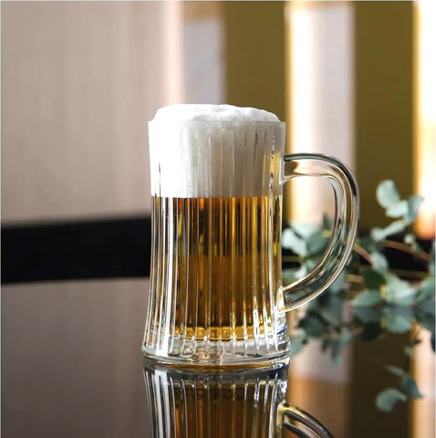 STRIPED BEER MUG - SET OF 6