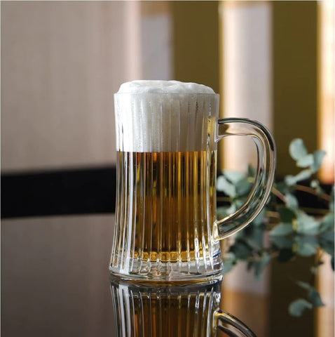 STRIPED BEER MUG - SET OF 6