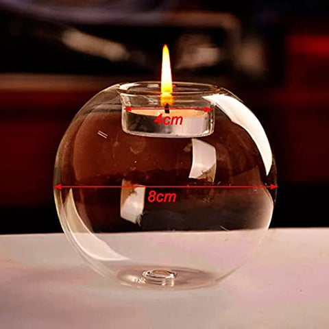 GLASS ORB TEALIGHT CANDLE HOLDER - PACK OF 1