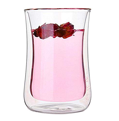 DOUBLE-WALLED GLASS TEA CUP 300ML - PACK OF 2