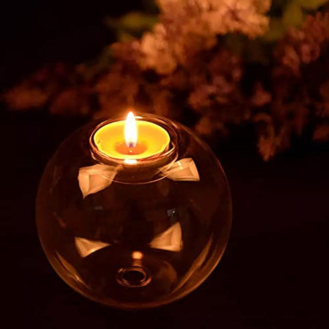 GLASS ORB TEALIGHT CANDLE HOLDER - PACK OF 1