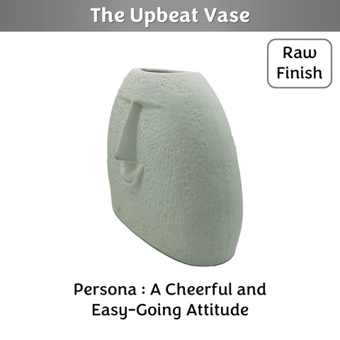 UPBEAT BLOWING KISS FACE VASE - SET OF 2