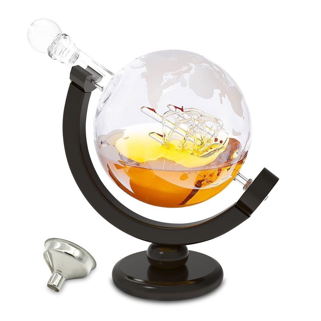 GLOBE WHISKEY DECANTER - PACK OF 1