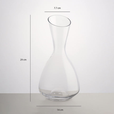 CRYSTAL CLEAR SLANTING WINE DECANTER 650 ML - PACK OF 1