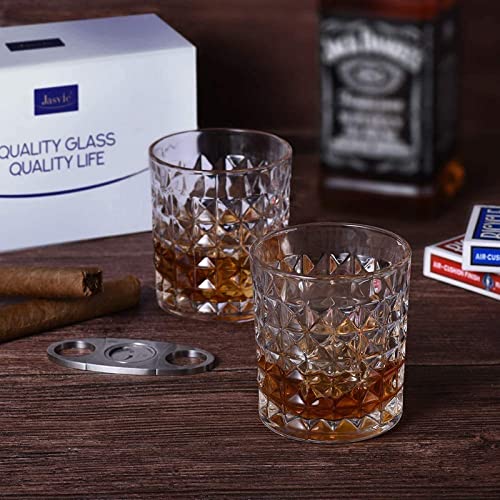 EUROPEAN STYLE SQUARE CLEAR GLASS DECANTER SET - PACK OF 7