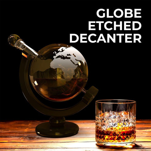 GLOBE WHISKEY DECANTER - PACK OF 1