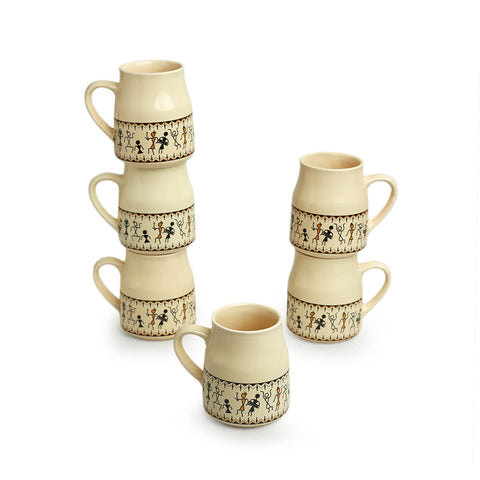 TRIAL PRINT CERAMIC CUP - SET OF 6