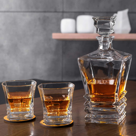 STYLISH GLASS DECANTER SET 6 PCS GLASS SET - PACK OF 7