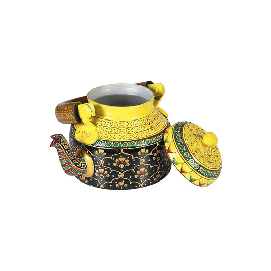 ROYAL THEMED SET OF 6 CUPS WITH KETTLE & ELEGANT TRAY