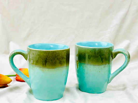 TURQUISE TEA & COFFEE CUP - SET OF 2